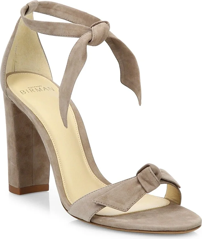 Women's Clarita Bow Suede Sandals - Black - Size 5 - Image 6