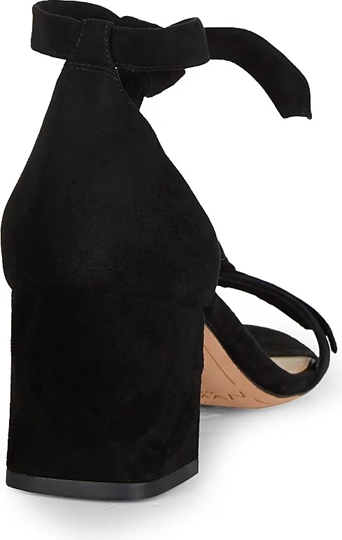 Women's Clarita Bow Suede Sandals - Black - Size 5 - Image 3