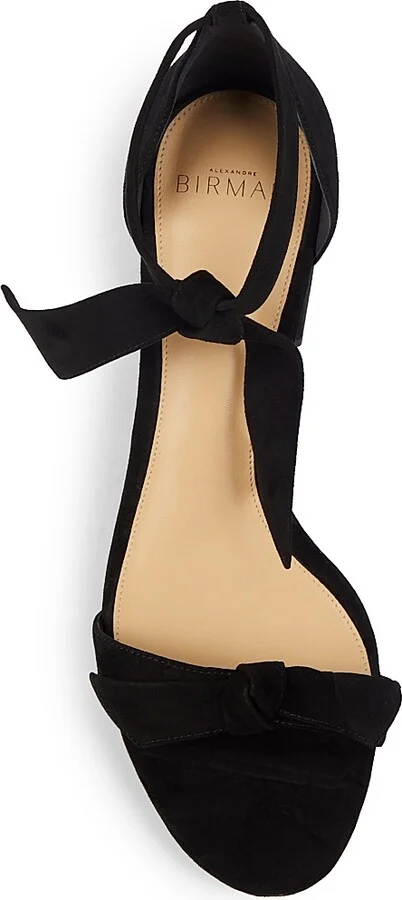 Women's Clarita Bow Suede Sandals - Black - Size 5 - Image 5