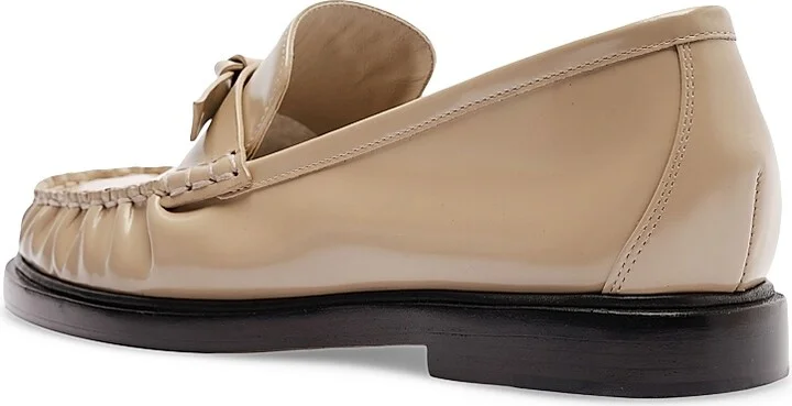 Women's Clarita Knot-Detailed Patent Leather Loafers - Semolina - Size 5 - Image 6