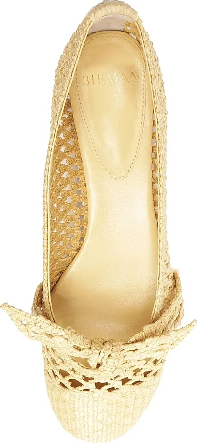 Women's Clarita Knotted Raffia Ballerina Flats - Natural - Size 11 - Image 4