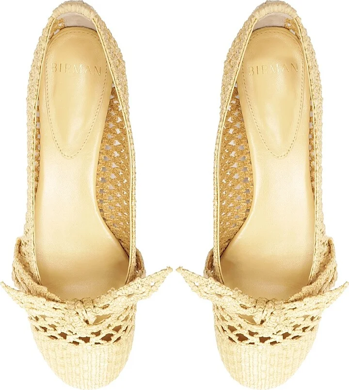 Women's Clarita Knotted Raffia Ballerina Flats - Natural - Size 11 - Image 8