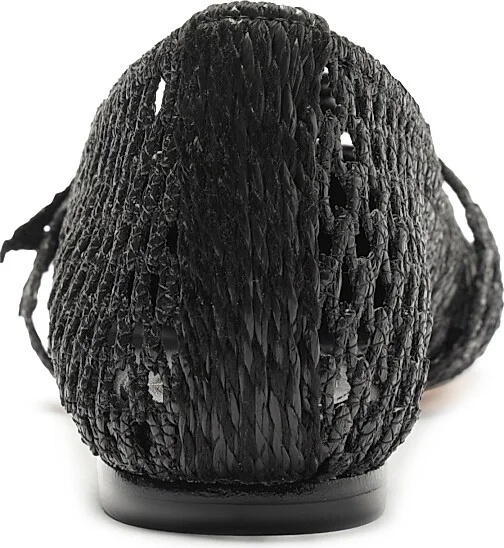 Women's Clarita Knotted Raffia Ballerina Flats - Natural - Size 11 - Image 10