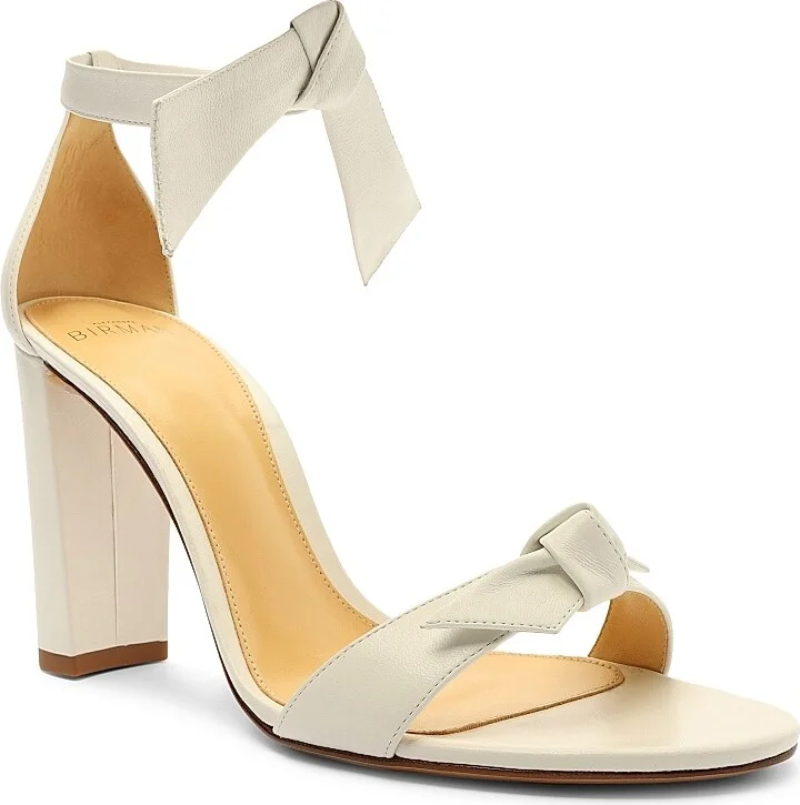 Women's Clarita Leather Ankle-Strap Sandals - White - Size 5 - Image 2