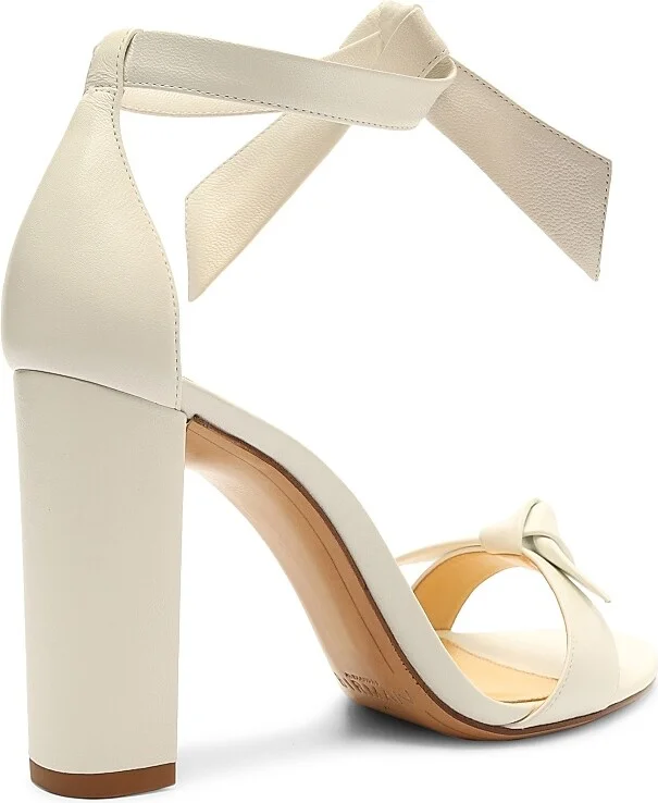 Women's Clarita Leather Ankle-Strap Sandals - White - Size 5 - Image 3