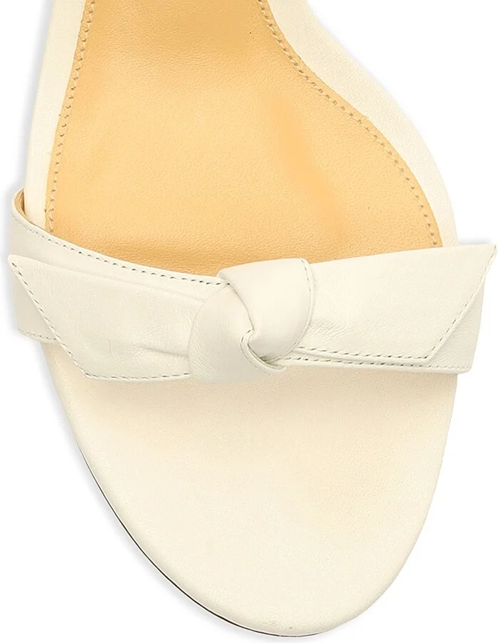 Women's Clarita Leather Ankle-Strap Sandals - White - Size 5 - Image 4