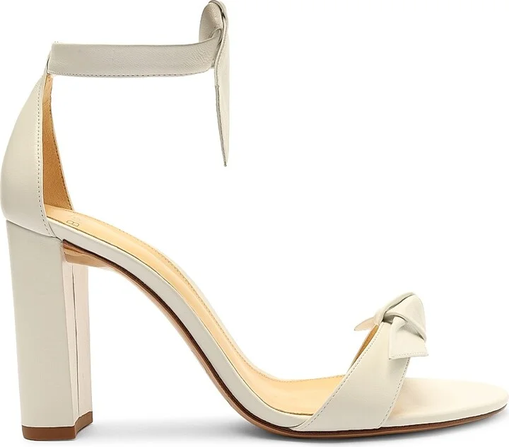 Women's Clarita Leather Ankle-Strap Sandals - White - Size 5