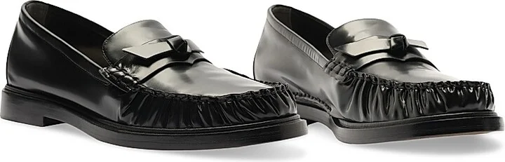Women's Clarita Leather Loafers - Black - Size 6 - Image 3