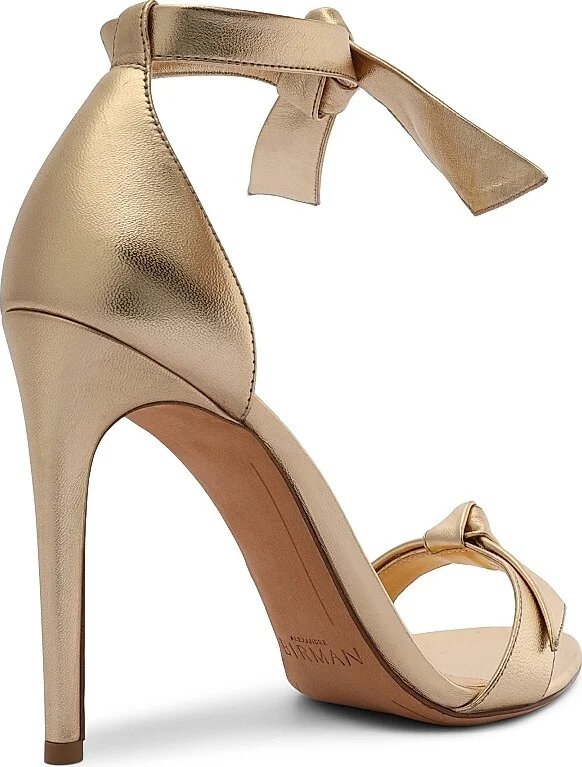 Women's Clarita Metallic Leather Sandals - Golden - Size 5 - Image 3