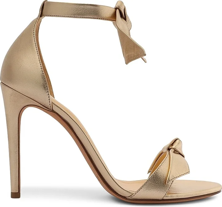 Women's Clarita Metallic Leather Sandals - Golden - Size 5