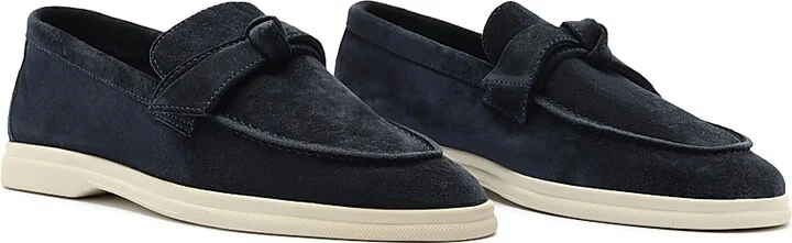 Women's Clarita Suede Bow Loafers - Twilight Blue - Size 5 - Image 3