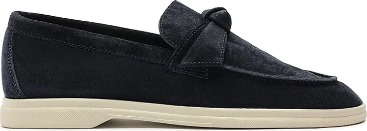 Women's Clarita Suede Bow Loafers - Twilight Blue - Size 5