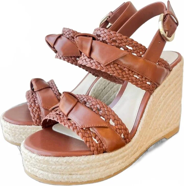Women's Clarita Tresse Wedge In Chocolate Fondue