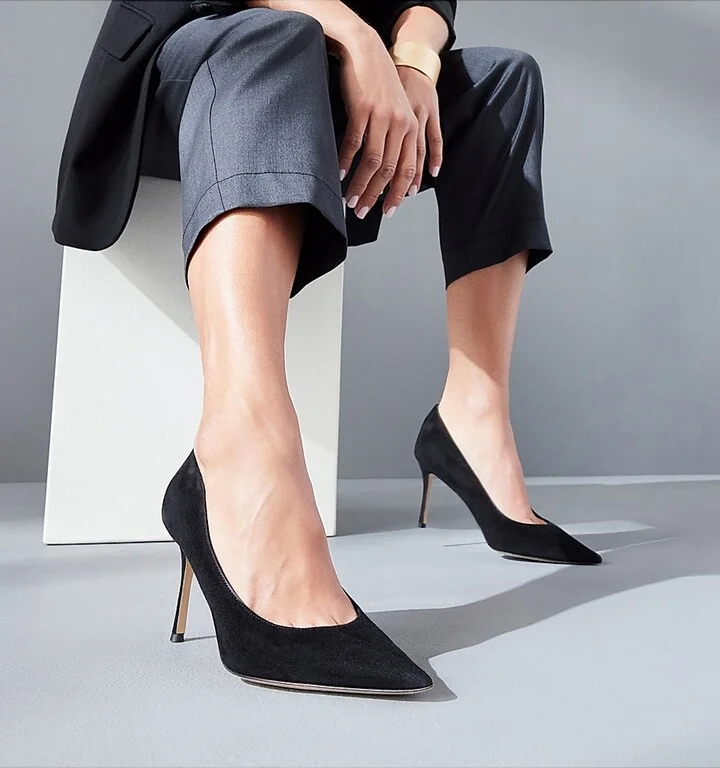 Women's Classic 85MM Nappa Pumps - Black - Size 5.5 - Image 4
