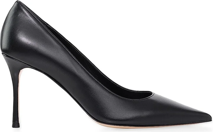 Women's Classic 85MM Nappa Pumps - Black - Size 7