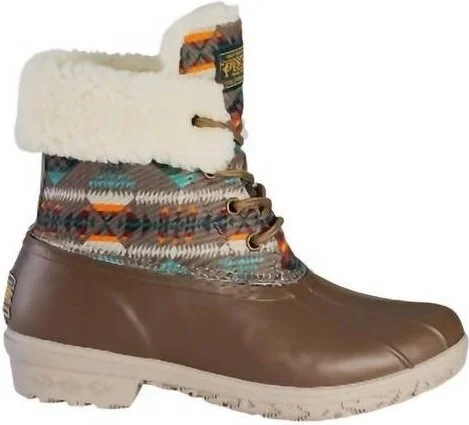 Women'S Classic Basketmaker Duck Winter Boots In Cafe