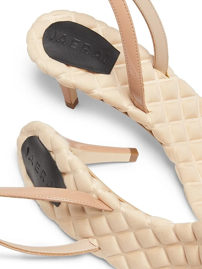 Women's Claudia 75MM Patent Vegan Leather Slingback Sandals - Size 7.5 - Image 5