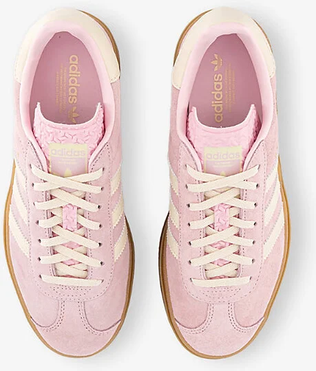 Womens Clear Pink Cream White G Gazelle Bold Suede Low-Top Trainers Eur 39.5 / 6.5 Uk Women - Image 2