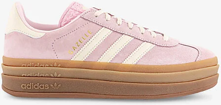 Womens Clear Pink Cream White G Gazelle Bold Suede Low-Top Trainers Eur 39.5 / 6.5 Uk Women