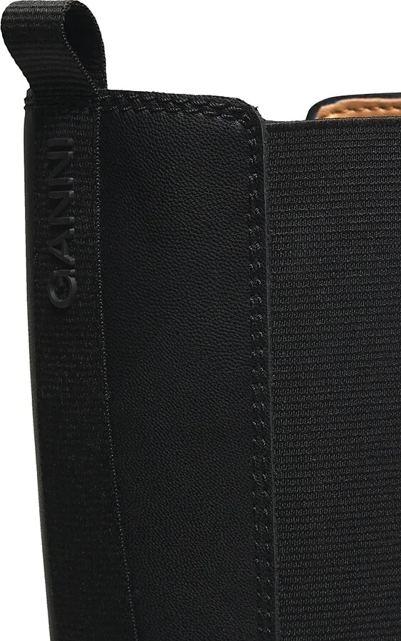Women's Cleated Knee-High Chelsea Boots - Black - Size 6 - Image 5