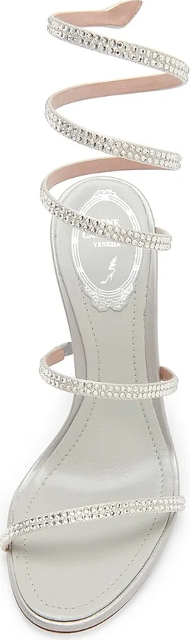 Women's Cleo 105MM Satin High-Heel Sandals - Blush - Size 6.5 - Image 8