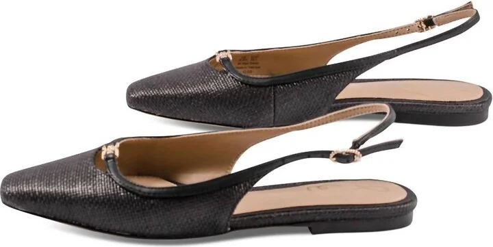 Women's Cleo Weave Flat In Black