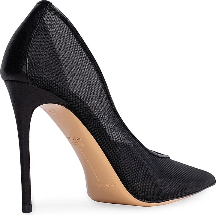 Women's Clio 100MM Mesh Pumps - Black Mesh - Size 5 - Image 4