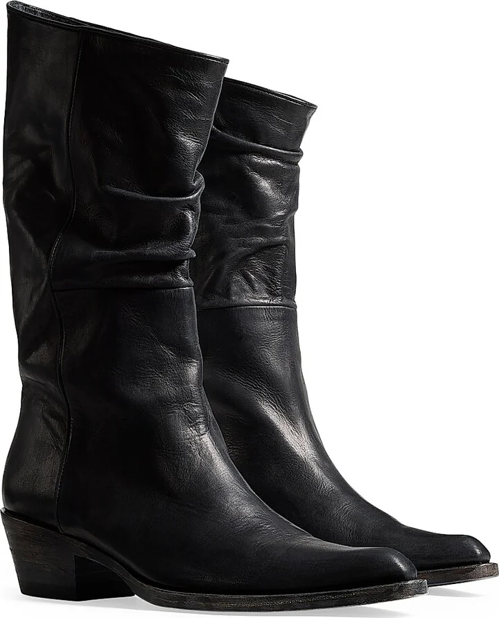 Women's Clive Leather Boots - Black - Size 6 - Image 2