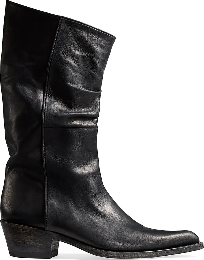 Women's Clive Leather Boots - Black - Size 6