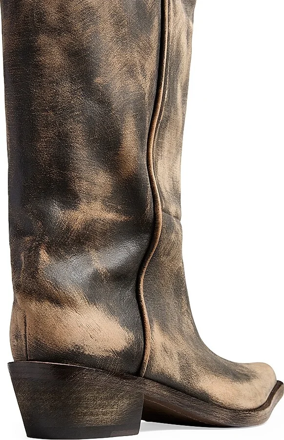 Women's Clive Leather Boots - Vintage Black - Size 6 - Image 4