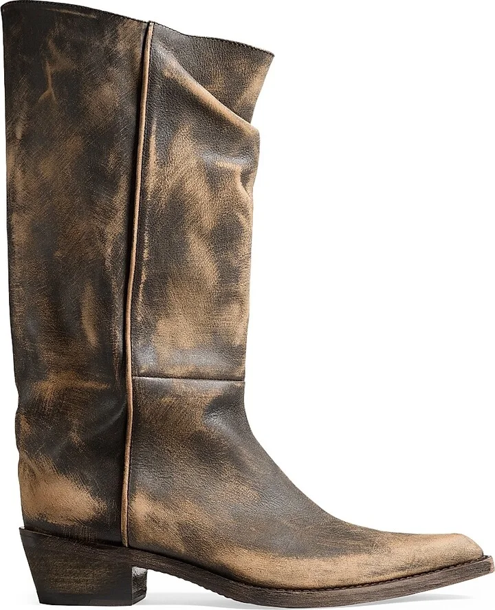 Women's Clive Leather Boots - Vintage Black - Size 6