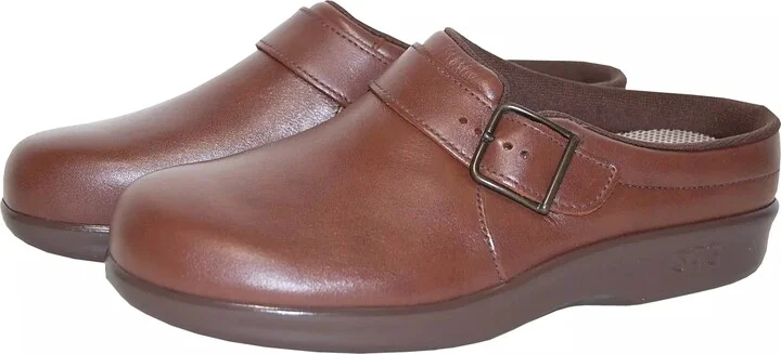 Women's Clog Slip On Loafer -B/medium Width In Teak