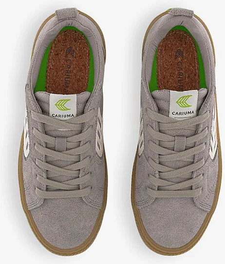 Womens Cloud Grey Catiba Pro Suede and Cotton Low-Top Trainers Eur 38/5 Uk Women - Image 2