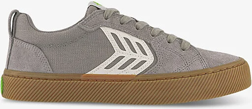 Womens Cloud Grey Catiba Pro Suede and Cotton Low-Top Trainers Eur 38/5 Uk Women
