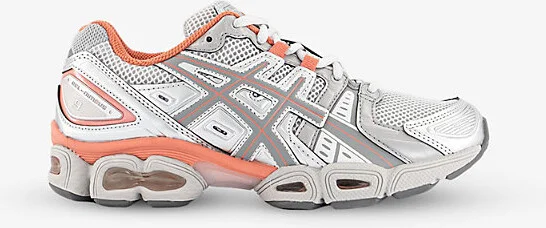 Womens Cloud Grey Clay Grey Gel Nimbus 9 Woven Trainers 7