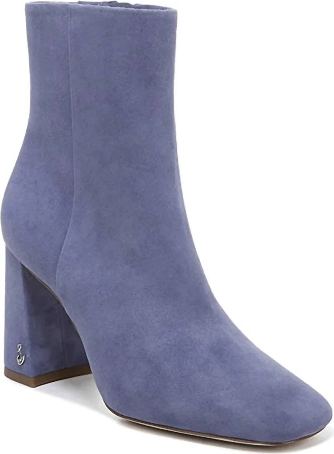 Women's Codie Ankle Bootie In Dusty Violet Suede
