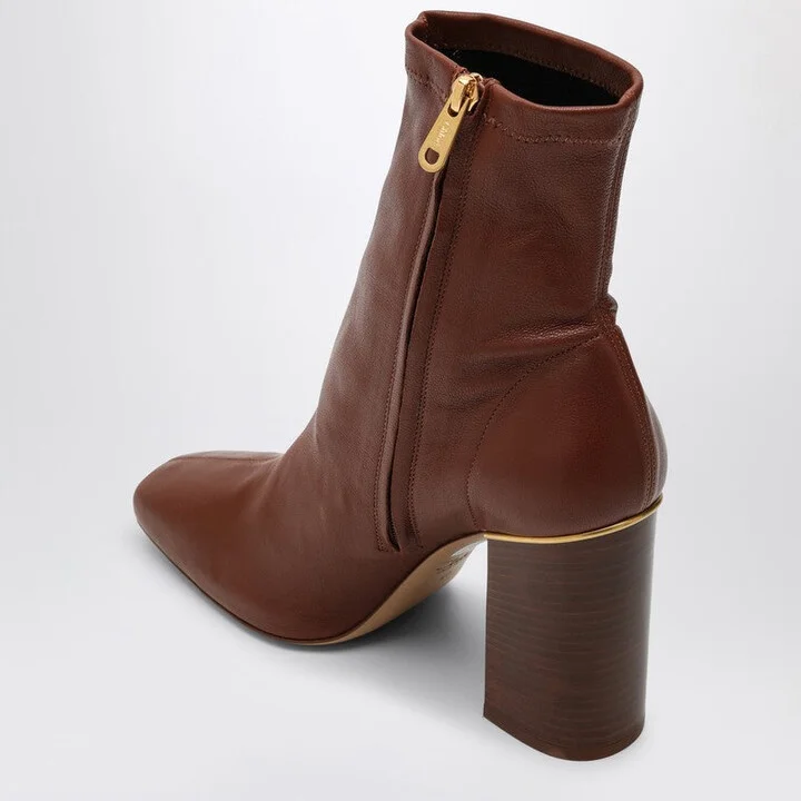 Women's Cognac-Coloured Ambre Ankle Boot - Image 2