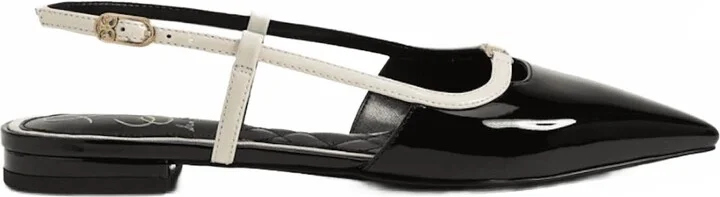 Women's Cohen Slingback Pointy Toe Flats In Black