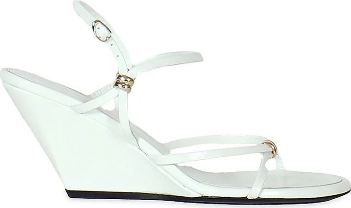 Women's Coil 60MM Leather Sandals - Black - Size 6 - Image 2