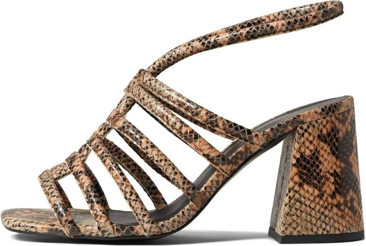 Women's Colette Cinchedblock Heel Sandals In Python