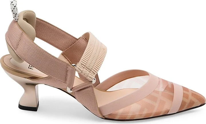 Women's Colibri 55MM Mesh Slingback Pumps - Rose - Size 6.5