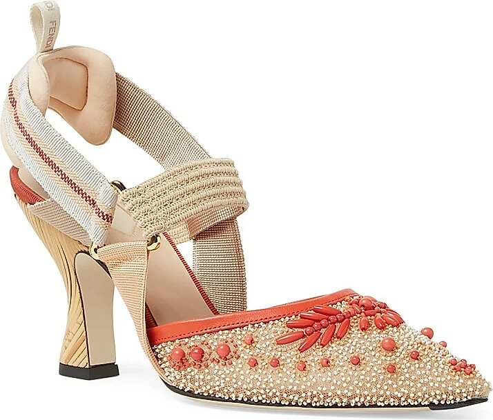 Women's Colibri 85MM Embellished Pumps - Beige - Size 6 - Image 2