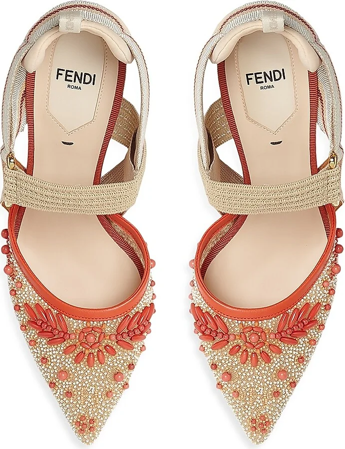 Women's Colibri 85MM Embellished Pumps - Beige - Size 6 - Image 4