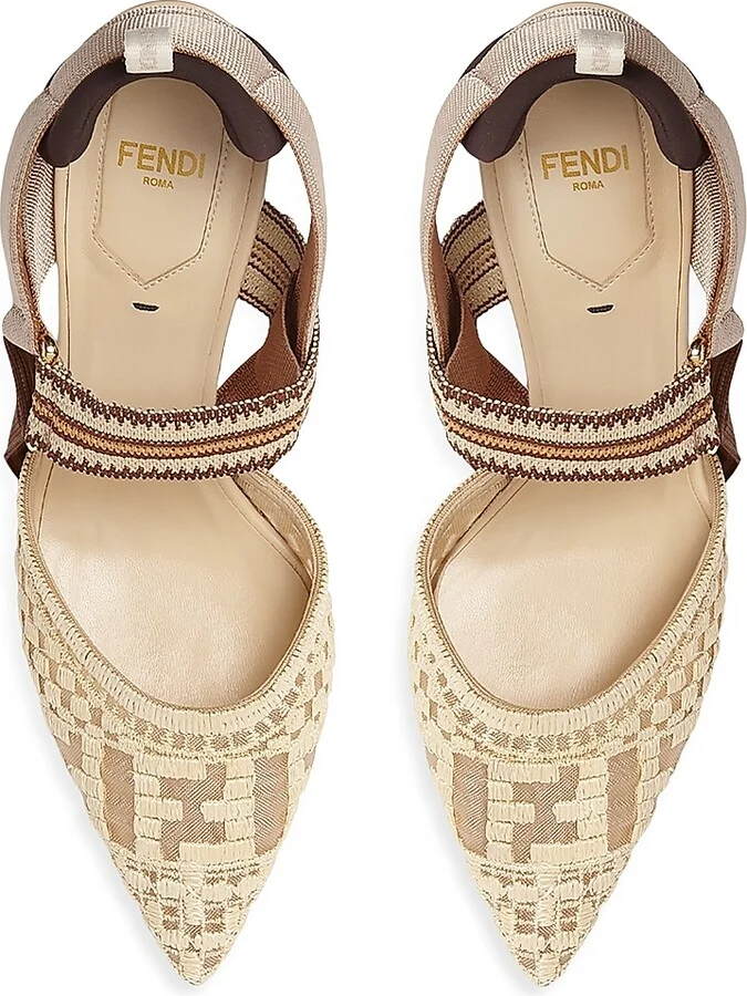 Women's Colibri 85MM Mesh Pumps - Beige - Size 5 - Image 4