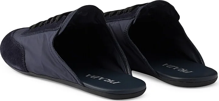 Women's Collapse Re-Nylon and Suede Mules - Blue - Size 5 - Image 3