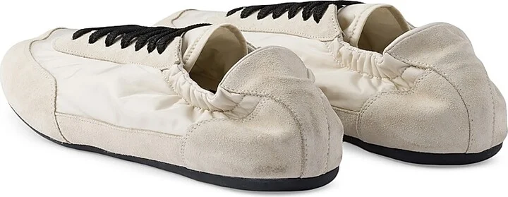 Women's Collapse Re-Nylon and Suede Sneakers - Beige Khaki - Size 6 - Image 4