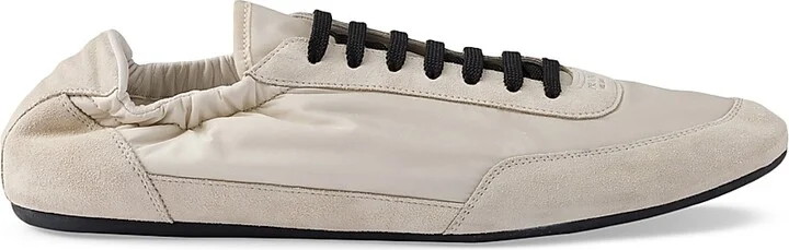 Women's Collapse Re-Nylon and Suede Sneakers - Beige Khaki - Size 6
