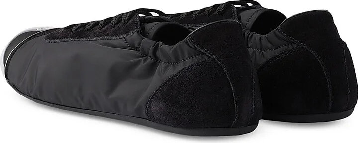 Women's Collapse Re-Nylon and Suede Sneakers with Metal Toecap - Black - Size 5 - Image 4