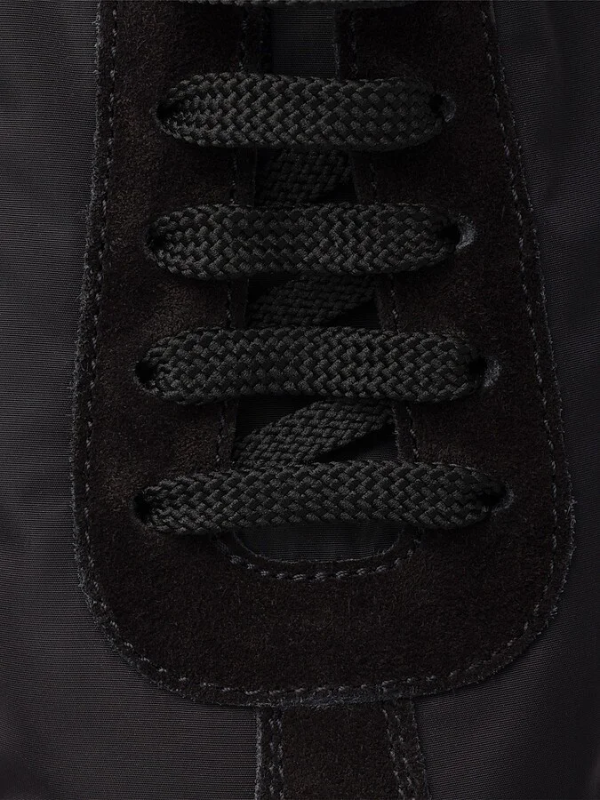Women's Collapse Re-Nylon and Suede Sneakers with Metal Toecap - Black - Size 5 - Image 5