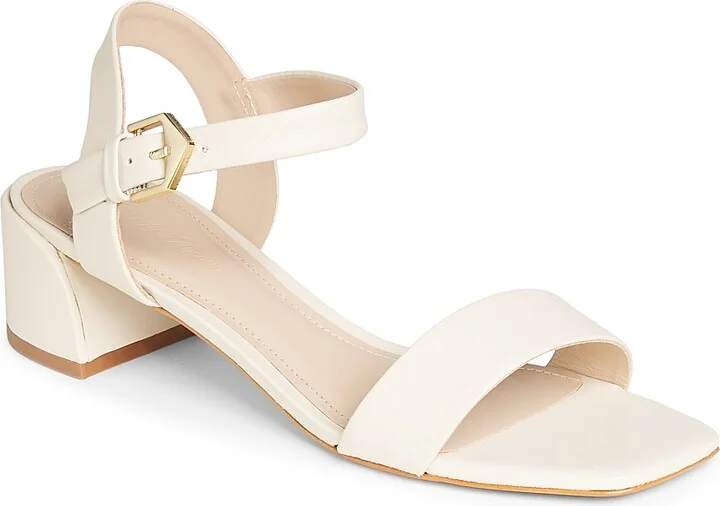 Women's COLLECTION 45MM Leather Block-Heel Sandals - Black - Size 5 - Image 2
